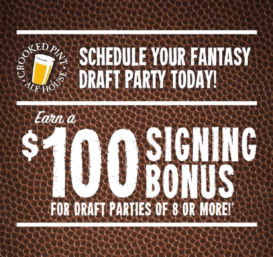 Featured image for post: Fantasy Draft Parties at Crooked Pint